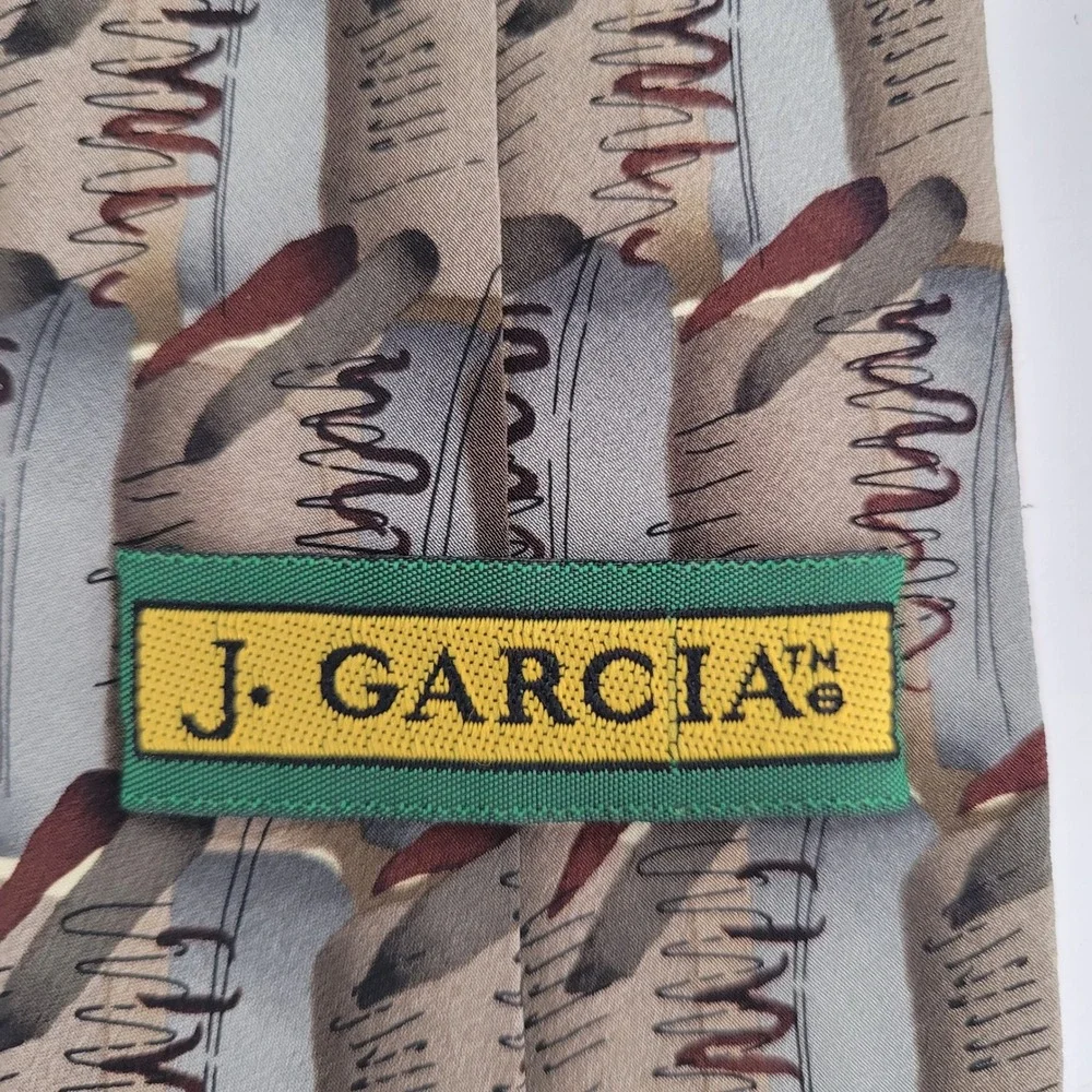 Jerry Garcia Plant Person Collection Fourteen Abstract Necktie 56x3.75 Y2K Retro